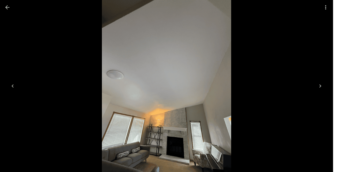 Smooth ceiling after removal